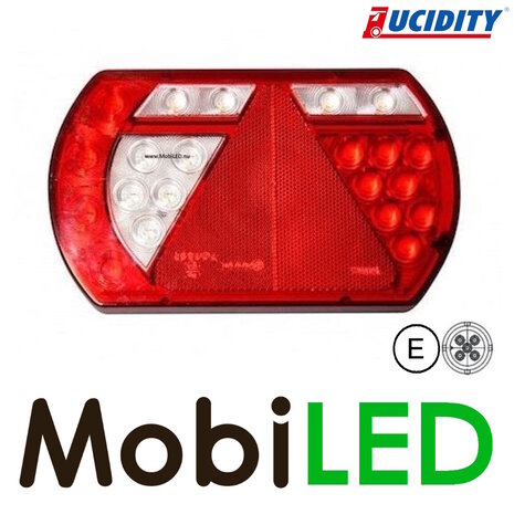 Lucidity Lucidity Rear light LED 12V 6 functions 5PIN left E-mark Lucidity Lucidity Rear light LED 12V 6 functions 5PIN left E-mark