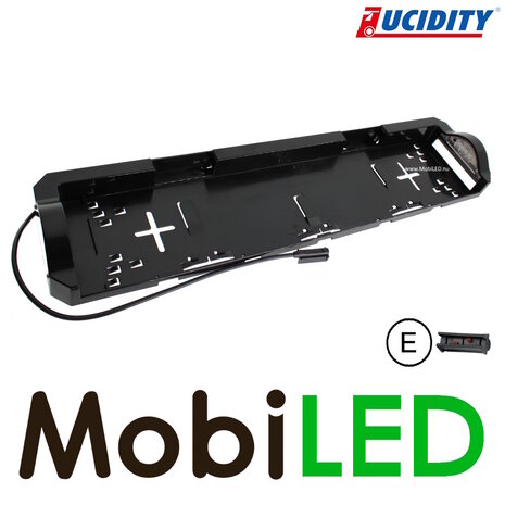 Lucidity Lucidity License plate holder with number plate lighting 12V PRS connector Lucidity Lucidity License plate holder with number plate lighting 12V PRS connector