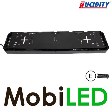 Lucidity Lucidity License plate holder with number plate lighting 12V PRS connector Lucidity Lucidity License plate holder with number plate lighting 12V PRS connector
