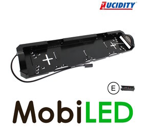 Lucidity Support de plaque d'immatriculation avec éclairage de plaque d'immatriculation 24V connecteur PRS Lucidity Support de plaque d'immatriculation avec éclairage de plaque d'immatriculation 24V connecteur PRS