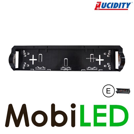 Lucidity Lucidity License plate holder with number plate lighting 24V PRS connector Lucidity Lucidity License plate holder with number plate lighting 24V PRS connector