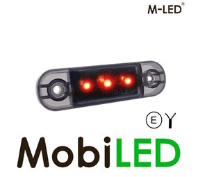 M-LED M-LED Markering Slim line dark look rood M-LED M-LED Markering Slim line dark look rood