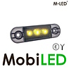 M-LED M-LED Markering slim line geel dark look E-keur 12-24 volt