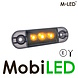 M-LED M-LED Marquage ligne slim ambre aspect foncé E-marque 12-24 volts