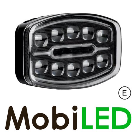 M-LED Projecteur avec feu de position blanc/ambre E-marque