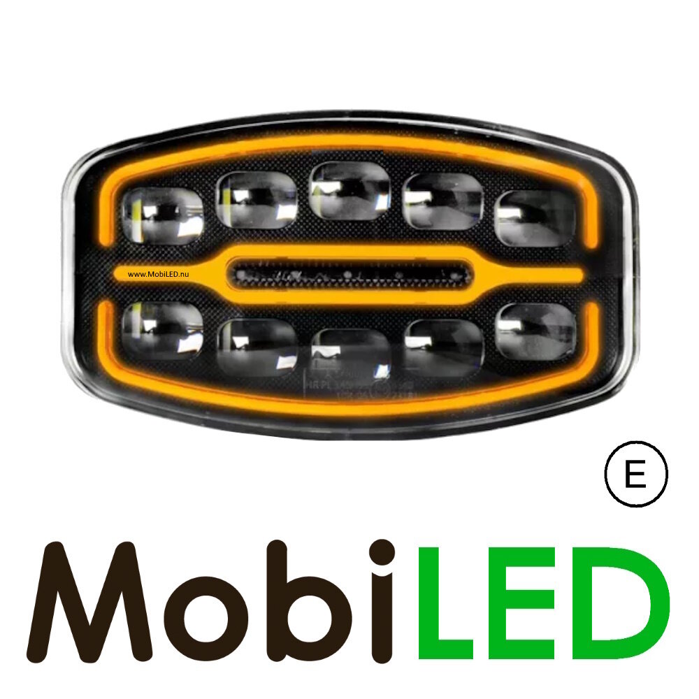M-LED Verstraler met wit/amber positielicht E-keur