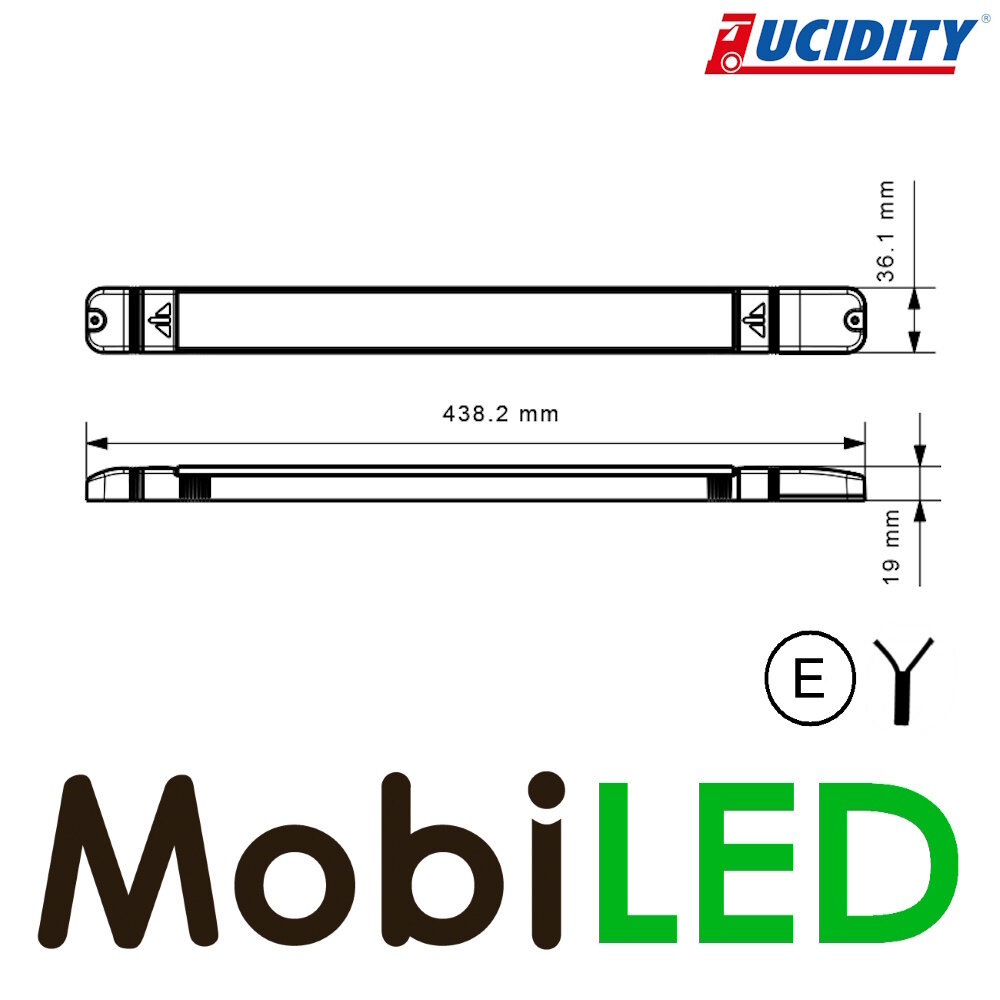 Lucidity Lucidity Interior lighting (expandable) with 2 caps E-mark Lucidity Lucidity Interior lighting (expandable) with 2 caps E-mark