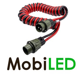 Spiral cable twisted 2x35mm² + 2x 2-pole NATO plug