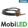 Fristom 6 pins bajonet connector geel mannelijk links met 1 m kabel