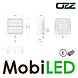 OZZ OZZ SQR 9" Carré démarrage dynamique bicolore, fonction boost Noir OZZ OZZ SQR 9" Carré démarrage dynamique bicolore, fonction boost Noir