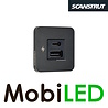Scanstrut Prise de charge intérieure USB-A et USB-C bord noir Scanstrut Prise de charge intérieure USB-A et USB-C bord noir