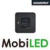 Scanstrut Interior charging socket USB-A & USB-C black edge Scanstrut Interior charging socket USB-A & USB-C black edge