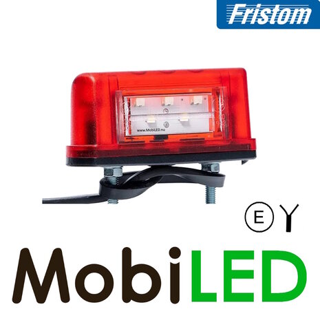 Fristom Fristom Éclairage de plaque multifonction avec feu de positiion petit rouge E-marque