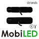 Strands Strands Marqueur Dark Knight blanc aspect foncé E-marque Strands Strands Marqueur Dark Knight blanc aspect foncé E-marque