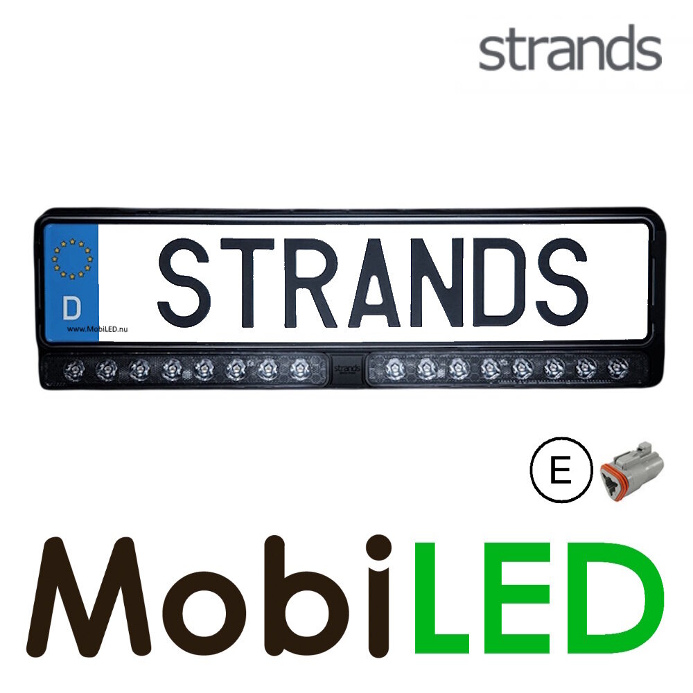 Strands Strands Nuuk E-line Duo Zwart kentekenplaat
