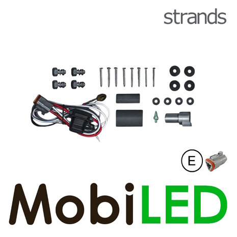 Strands Strands Nuuk E-line Duo Zwart kentekenplaat