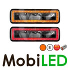 Worklight with amber or red position light and flasher E-mark