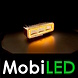 Worklight with amber or red position light and flasher E-mark