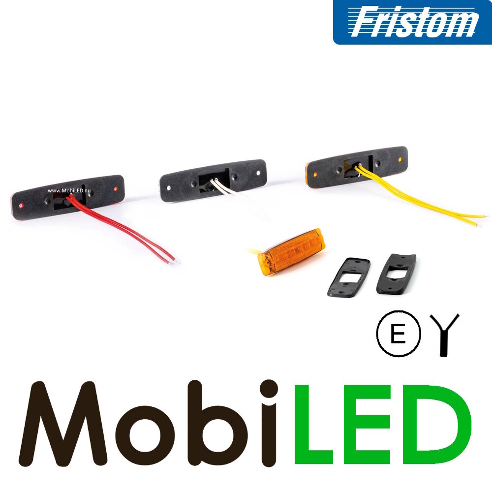 Fristom Fristom Markeerlicht 12-36V wit dark look E-keur