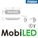 Fristom Marker light 12-36V Amber Dark look E-mark Fristom Marker light 12-36V Amber Dark look E-mark