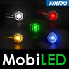 Fristom Halo feu de position rouge lentille dark E-marque 12-36 volts Fristom Halo feu de position rouge lentille dark E-marque 12-36 volts