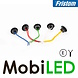 Fristom Halo feu de position Rouge Dark look E-mark 12-36 volts Fristom Halo feu de position Rouge Dark look E-mark 12-36 volts