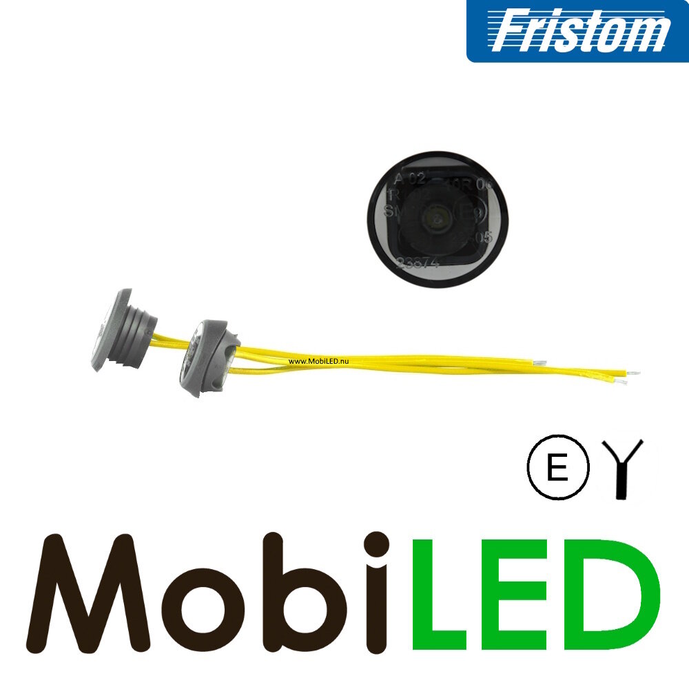 Fristom Halo feu de position ambre lentille dark E-marque 12-36 volts