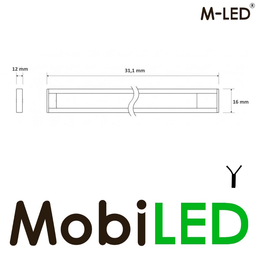 M-LED M-LED Interieurverlichting strip 30 cm Amber 10-30V M-LED M-LED Interieurverlichting strip 30 cm Amber 10-30V