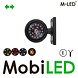M-LED M-LED Danish lamp tri color with direction indicator Dark Look E-mark M-LED M-LED Danish lamp tri color with direction indicator Dark Look E-mark