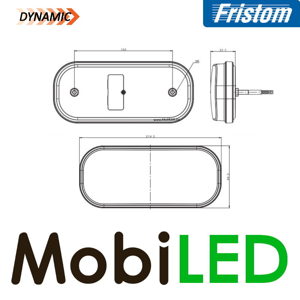 Fristom Set achterlichten 5 functies (achteruit + mist) kenteken kabel Fristom Set achterlichten 5 functies (achteruit + mist) kenteken kabel