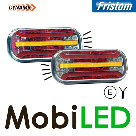 Fristom Fristom Set rear lights 5 functions (reverse + fog) license plate cable E-mark Fristom Fristom Set rear lights 5 functions (reverse + fog) license plate cable E-mark