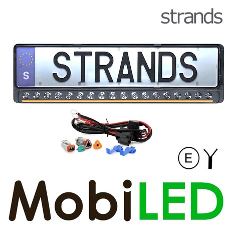 Strands Strands Nuuk D-Line license plate E-mark Strands Strands Nuuk D-Line license plate E-mark