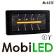 M-LED M-LED Classic 220 feu de position ambre/blanc bande E-marque M-LED M-LED Classic 220 feu de position ambre/blanc bande E-marque