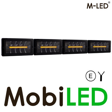 M-LED M-LED Classic 220 amber/wit positielicht streep E-keur M-LED M-LED Classic 220 amber/wit positielicht streep E-keur