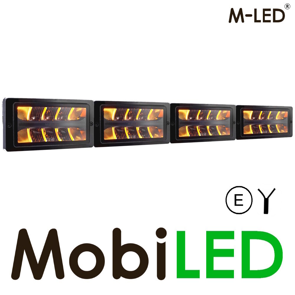 M-LED M-LED Classic 220 feu de position amre/blanc E-marque M-LED M-LED Classic 220 feu de position amre/blanc E-marque