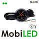 M-LED M-LED Danish lamp Dark Look with turn signal Red E-mark
