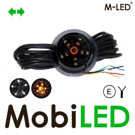 M-LED M-LED Lampe danoise Dark Look avec clignotant Blanc E-marque
