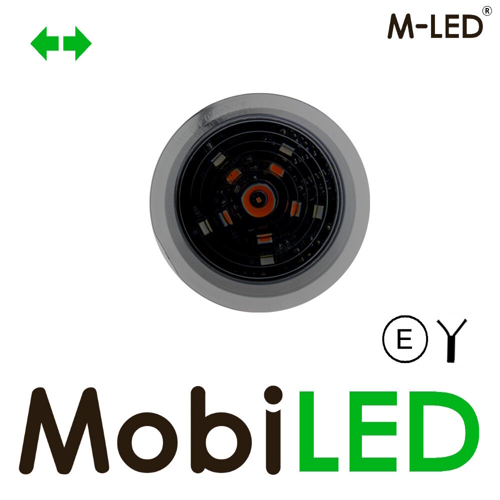 M-LED M-LED Danish lamp Dark Look with turn signal White E-mark