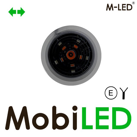 M-LED M-LED Danish lamp Dark Look with turn signal White E-mark