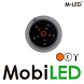 M-LED M-LED Deense lamp Dark Look met amber flitser Wit E-keur