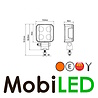 Lampe de travail Edge 32 W avec flash E-marque Lampe de travail Edge 32 W avec flash E-marque