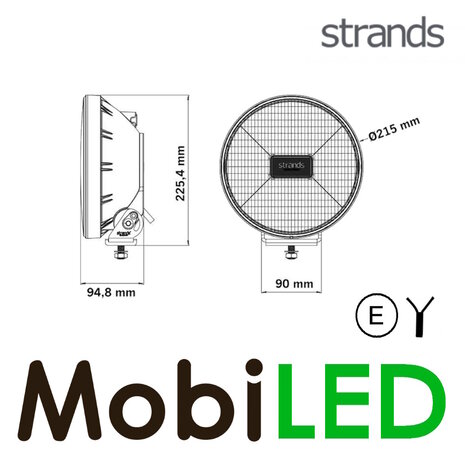 Strands Strands LED IZE projecteur loin style rétro 9" E-mark