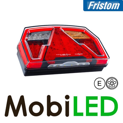 Fristom Set achterlichten 5 functies met kentekenverlichting bajonet E-keur