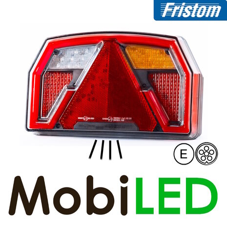 Fristom Set achterlichten 5 functies met kentekenverlichting bajonet E-keur