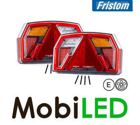 Fristom Set achterlichten 6 functies 6pin bajonet NEON look