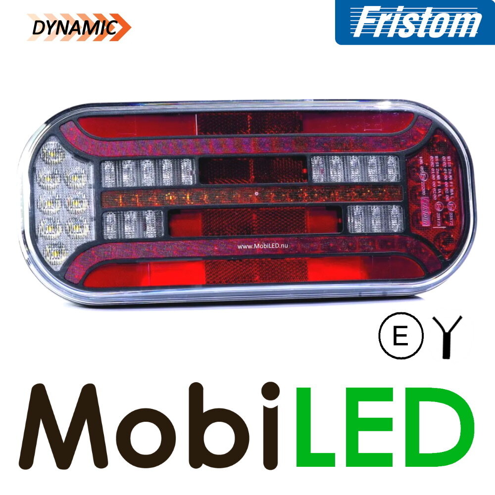 Fristom Set rear lights 5 functions rectangle reflector cable E-mark Fristom Set rear lights 5 functions rectangle reflector cable E-mark