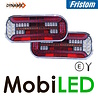Fristom Fristom Set rear lights 5 functions rectangle reflector cable E-mark Fristom Fristom Set rear lights 5 functions rectangle reflector cable E-mark