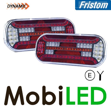 Fristom Set achterlichten 5 functies driehoek reflector kabel E-keur Fristom Set achterlichten 5 functies driehoek reflector kabel E-keur