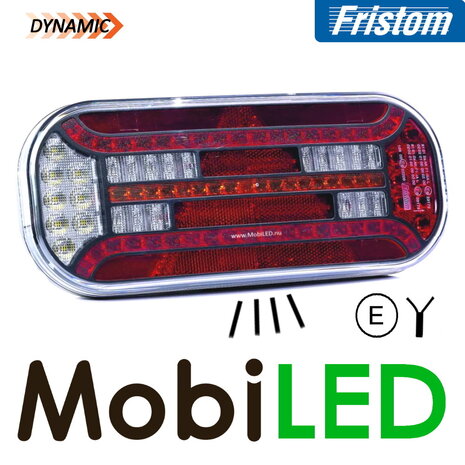 Fristom Set achterlichten 5 functies driehoek reflector kenteken kabel E-keur Fristom Set achterlichten 5 functies driehoek reflector kenteken kabel E-keur