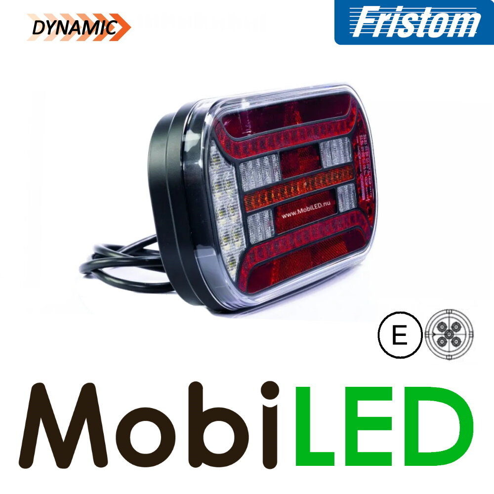 Fristom Set rear lights 5 functions triangle reflector cable E-mark Fristom Set rear lights 5 functions triangle reflector cable E-mark